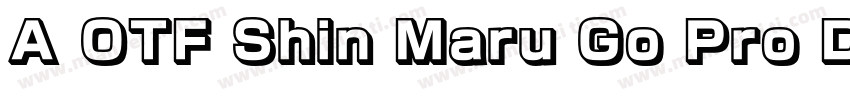 A OTF Shin Maru Go Pro DB字体转换